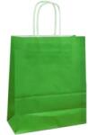 Bisbags Pungi Hartie cu Manere Rasucite, Biodegradabile, Verde Deschis, 20 x 9 x 25 cm, 100 Bucati (BBG-PK518)