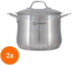 Grunberg Set 2 x Oala din Inox cu Capac, 38 cm, 30.8 l, Grunberg (GUJ-2xGR3138)
