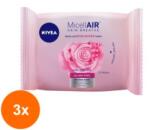 Nivea Visage Set 3 x Servetele Demachiante x 25 Micelare Rose Water Nivea Visage Cleansing