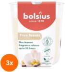 Bolsius Set 3 x Lumanare Parfumata in Pahar, Vanilie, Bolsius, 80 x 73 mm (GIL-3xLCA-TRU-LP-80-73-75)