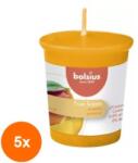Bolsius Set 5 x Lumanare Parfumata Con, Bolsius, Mango (GIL-5xLCA-TRU-LPCO-10-MAN-TS)