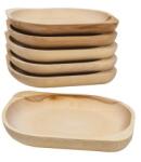 Z-tools Farfurii Ovale Mici, Lemn de Fag, 23 x 20 cm, 6 Bucati (ZLN-EXT6181)