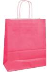 Bisbags Pungi Hartie Roz cu Manere Rasucite, Biodegradabile, 20 x 9 x 25 cm, 100 Bucati (BBG-PK519)