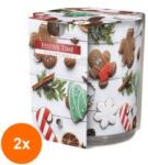 LCA Set 2 x Lumanare Parfumata in Pahar Imprimat, Festive Time, 22 Ore (GIL-2xLCA-SN72S-26)