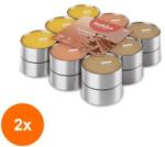 Bolsius Set 2 x 18 Lumanari Pastila Bolsius, Scortisoara, Timp Ardere 3.5 Ore, Multicolore (GIL-2xLCA-PBA18N-87-SCR)