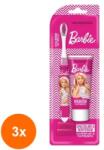 Naturaverde Set 3 x Pasta de Dinti si Periuta de Dinti Barbie, Naturaverde, 25 ml (ROC-3xSODI00577)