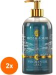Moss & Adams Set 2 x Sapun Lichid Windermere Lake Refreshing, Moss & Adams, 500 ml