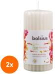 Bolsius Set 2 x Lumanare Stalp 120 x 58 mm Bolsius, Gref si Ghimbir (GIL-2xLCA-TRU-STP-120/58-84-TM)