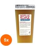 Restase Set 5 x Ceara Depilatoare Roll-on Restase, Ceara de Albine si Rasina de Pin, 100 ml (ROC-5xSODI00458)
