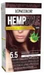 LONCOLOR Vopsea de Par Permanenta Loncolor Hempstyle cu Ulei de Canabis, 5.5 Castaniu Mahon, 100 ml