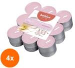 Bolsius Set 4 x 18 Lumanari Pastila Bolsius, Magnolie, Timp de Ardere 4 Ore (GIL-4xLCA-TRU-PT18-04-TS)