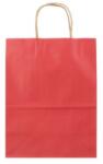Bisbags Pungi din Hartie cu Manere, Rosu, Interior Natur, 25 x 14 x 30 cm, 100 Bucati (BBG-PK602)