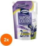 MilMil Set 2 x Sapun Lichid Rezerva Mil Mil, Talc si Iris, 2 l