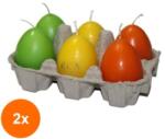 Bolsius Set 2 x Lumanari ou Bolsius Culori Asortate, 6 Bucati (GIL-2xLCA-OU-B-A6-AS)