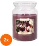 LCA Set 2 x Lumanare Parfumata in Borcan cu Capac Vin Fiert, 100 Ore (GIL-2xLCA-SND99-195)