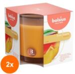 Bolsius Set 2 x Lumanare Parfumata Bolsius True Scents, in Pahar, Mango (GIL-2xLCA-TRU-LPB-95/95-10-TS)