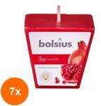 Bolsius Set 7 x Lumanare Piramida, Rodie (GIL-7xLCA-TRU-LPPI-15-ROD-TS)