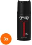 STR8 Set 3 x Deodorant Natural Spray Str8 Red Code, Barbati, 150 ml