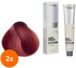 Maxima Set 2 x Vopsea Profesionala de Par Maxima, 7.66 Blond Roscat Intens, 100 ml