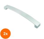 Ideal Feroluc Set 2 x Maner Model B0010/W833, 256 mm, Finisaj Aluminiu (EDI-2xIFR-55910)
