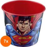 Tuffex Set 7 x Cutie din Plastic pentru Popcorn, 17 x 17 x 14 cm, 2.1 l, TP521/Superman, Tuffex (GUJ-7xTP521/SUPERMAN)