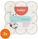 Bolsius Set 2 x 18 Lumanari Pastila Bolsius, Fresh Cotton, Timp de Ardere 4 Ore (GIL-2xLCA-TRU-PT18-71-TS)
