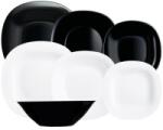 Luminarc Serviciu de Masa Carine, Alb / Negru, 19 Piese, Luminarc (MRK-502627)