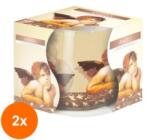 LCA Set 2 x Lumanare Parfumata in Pahar Imprimat Angels, 22 Ore (GIL-2xLCA-SN71S-04)