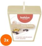 LCA Set 3 x Lumanare Parfumata Piramida, Vanilie, 14 Ore (GIL-3xLCA-TRU-LPPI-75-VAN-TS)