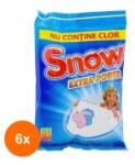 Snow Set 6 x Pudra pentru Indepartarea Petelor Snow Extra, 160 g (ROC-6XMAG0000208)