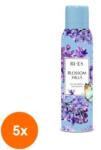 BI-ES Set 5 x Deodorant Natural Spray, Blossom Hills, Bi-es, Femei, 150 ml