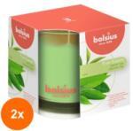 Bolsius Set 2 x Lumanare Parfumata Bolsius True Scents, in Pahar, Green Tea (GIL-2xLCA-TRU-LPB-95/95-43-TS)