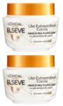 Elseve Pachet Masca de Par L'Oreal Paris Elseve Ulei Extraordinar Cocos, pentru Par Normal / Uscat, 2 x 300 ml