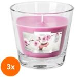 LCA Set 3 x Lumanare Parfumata in Borcan, Spa Garden, 26 Ore (GIL-3xLCA-SN90-254)