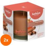 Bolsius Set 2 x Lumanare Parfumata Bolsius True Scents, in Pahar, Mar si Scortisoara (GIL-2xLCA-TRU-LPB-95/95-95-TS)