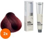 Maxima Set 2 x Vopsea Profesionala de Par Maxima, 5.56 Roscat Mahon, 100 ml