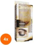 Cameleo Set 4 x Crema Vopsea Sprancene Cameleo 4.0 Brown, 15 ml