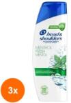 Head & Shoulders Set 3 x Sampon Head & Shoulders Menthol, 330 ml