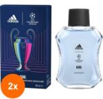 Adidas Set 2 x Apa de Toaleta Adidas UEFA Goal, Barbati, 100 ml
