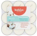 Bolsius Lumanare Pastila Bolsius, Fresh Cotton, Timp de Ardere 4 Ore, 18 Bucati (LCA-TRU-PT18-71-TS)