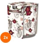 LCA Set 2 x Lumanare Parfumata in Pahar Imprimat, Vintage, 22 Ore (GIL-2xLCA-SN72S-05)