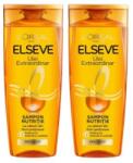 Elseve Set 2 x Sampon L'Oreal Paris Elseve Ulei Extraordinar, pentru Par Uscat, 400 ml