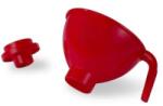 Perfect Home Palnie din Plastic cu Reductor Reglabil, 17 cm, Rosu, Perfect Home (MRK-165)