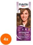 Schwarzkopf Palette Set 4 x Vopsea de Par Permanenta Palette Intensive Color Creme N6 Blond Mediu, 110 ml
