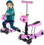 MalPlay Katicabogár 3 kerekű roller üléssel és kosárral, rózsaszín, MalPlay 111337 (111337)