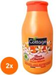 Cottage Set 2 x Gel de Dus si Lapte de Baie Cottage Flori de Portocal, 250 ml