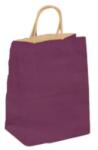 Bisbags Pungi din Hartie cu Manere, Mov, Interior Natur, 25 x 14 x 30 cm, 100 Bucati (BBG-PK648)