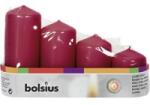 Bolsius Lumanari Stalp, Burgundy, 4 Bucati, Bolsius (LCA-STB-A4-44-BUR)