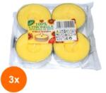 LCA Set 3 x 4 Lumanari Pastila Max Citronella, 10 Ore (GIL-3xLCA-CIT-P4-MAX)