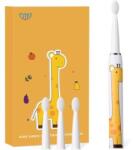 JTF Periuta Dinti Electrica Copii, JTF Sonic, Galbena, J20C, 4 Capete Periuta, Cablu Incarcare (SMT-1376)
